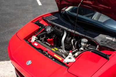 1991 Acura NSX in Formula Red over Ivory