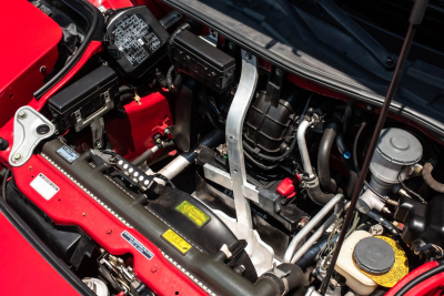 1991 Acura NSX in Formula Red over Ivory
