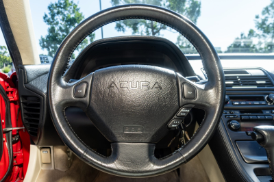 1991 Acura NSX in Formula Red over Ivory