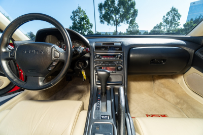 1991 Acura NSX in Formula Red over Ivory