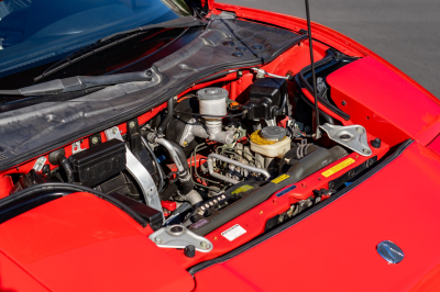 1991 Acura NSX in Formula Red over Ivory
