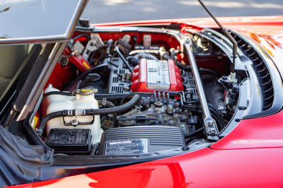 1991 Acura NSX in Formula Red over Ivory