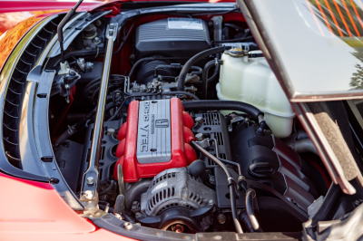 1991 Acura NSX in Formula Red over Ivory