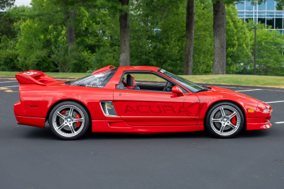 1991 Acura NSX in Formula Red over Black