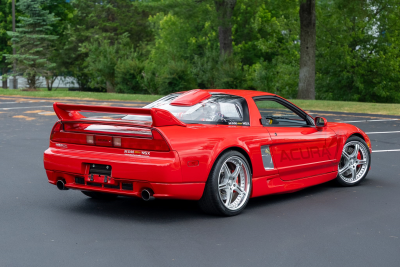1991 Acura NSX in Formula Red over Black