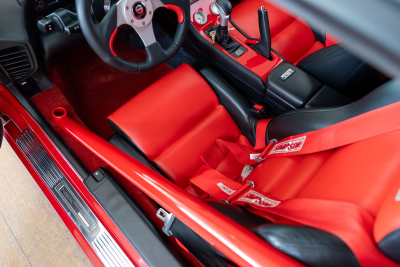1991 Acura NSX in Formula Red over Black