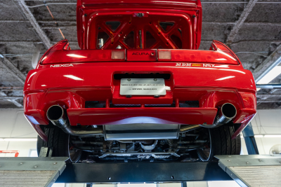 1991 Acura NSX in Formula Red over Black