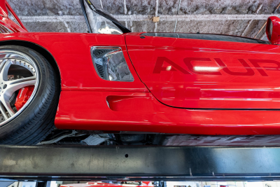 1991 Acura NSX in Formula Red over Black