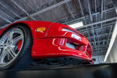 1991 Acura NSX in Formula Red over Black