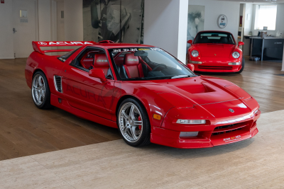 1991 Acura NSX in Formula Red over Black