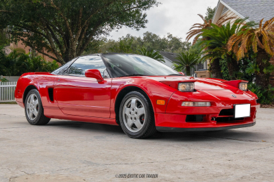 1991 Acura NSX in Formula Red over Black