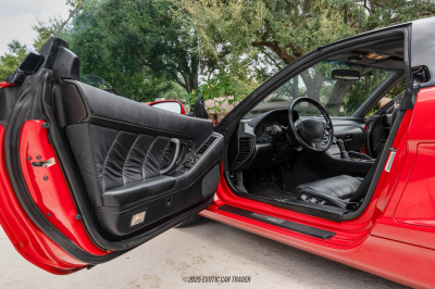 1991 Acura NSX in Formula Red over Black