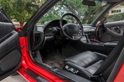 1991 Acura NSX in Formula Red over Black