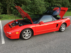 1992 Acura NSX in Formula Red over Black