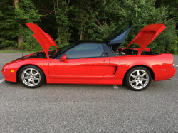 1992 Acura NSX in Formula Red over Black