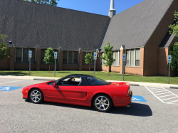 1992 Acura NSX in Formula Red over Black