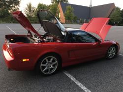1992 Acura NSX in Formula Red over Black