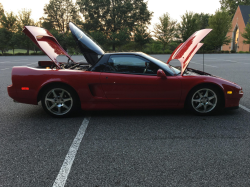 1992 Acura NSX in Formula Red over Black