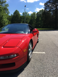 1992 Acura NSX in Formula Red over Black