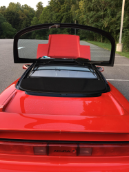 1992 Acura NSX in Formula Red over Black