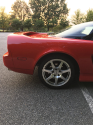 1992 Acura NSX in Formula Red over Black