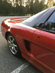 1992 Acura NSX in Formula Red over Black