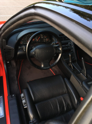1992 Acura NSX in Formula Red over Black