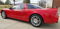 1991 Acura NSX in Formula Red over Ivory