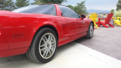 1991 Acura NSX in Formula Red over Ivory