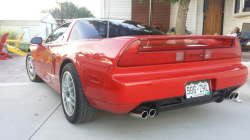 1991 Acura NSX in Formula Red over Ivory