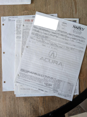 1991 Acura NSX in Berlina Black over Black