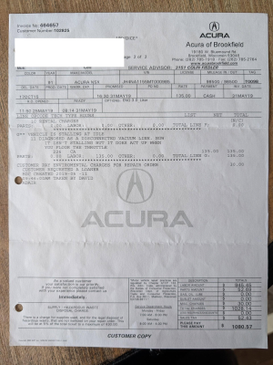 1991 Acura NSX in Berlina Black over Black