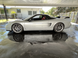 1991 Acura NSX in Sebring Silver over Red