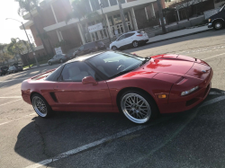 1991 Acura NSX in Formula Red over Ivory