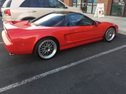 1991 Acura NSX in Formula Red over Ivory
