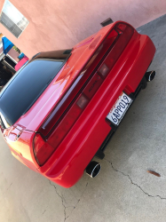 1991 Acura NSX in Formula Red over Ivory