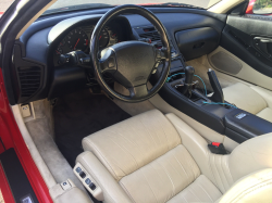 1991 Acura NSX in Formula Red over Ivory