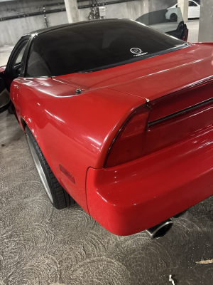 1991 Acura NSX in Formula Red over Ivory