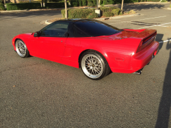 1991 Acura NSX in Formula Red over Ivory