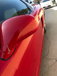 1991 Acura NSX in Formula Red over Ivory