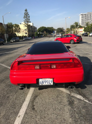 1991 Acura NSX in Formula Red over Ivory