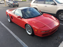 1991 Acura NSX in Formula Red over Ivory