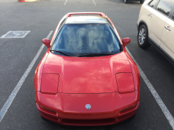 1991 Acura NSX in Formula Red over Ivory