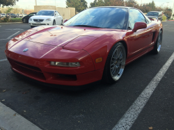 1991 Acura NSX in Formula Red over Ivory