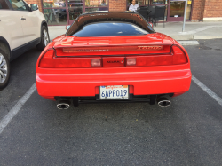 1991 Acura NSX in Formula Red over Ivory