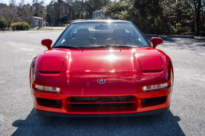 1991 Acura NSX in Formula Red over Ivory
