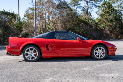1991 Acura NSX in Formula Red over Ivory