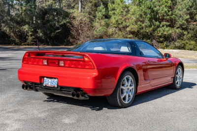 1991 Acura NSX in Formula Red over Ivory