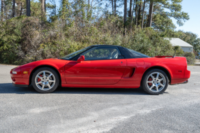 1991 Acura NSX in Formula Red over Ivory
