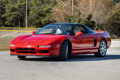 1991 Acura NSX in Formula Red over Ivory